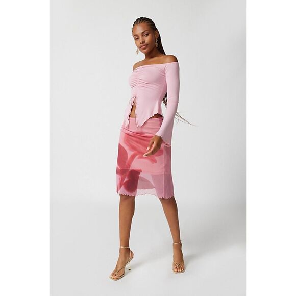 UO Cadence Cinched Flyaway Top Size XS Y2k New With Tags! $39 retail - Picture 2 of 9